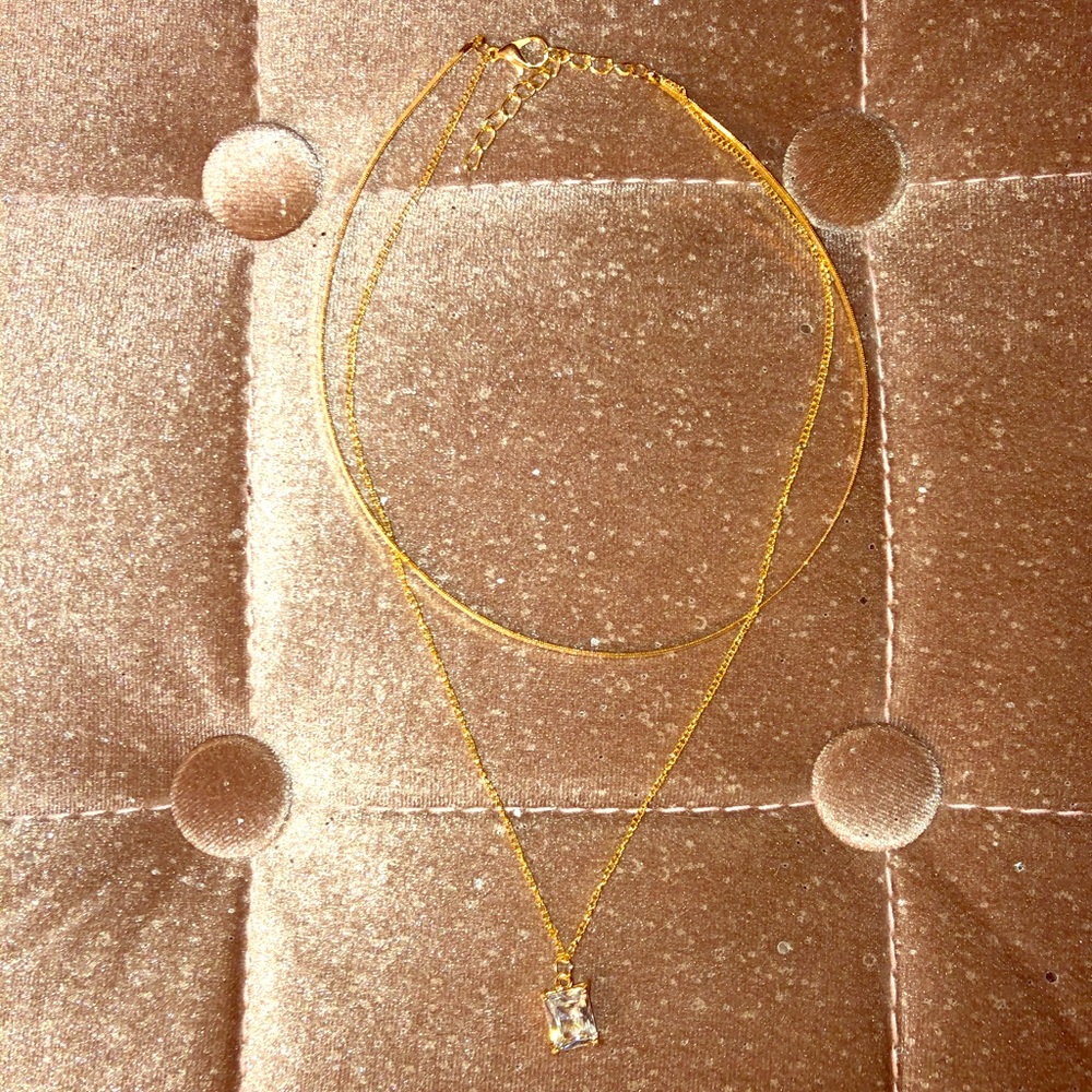 Choker necklace with diamond✨